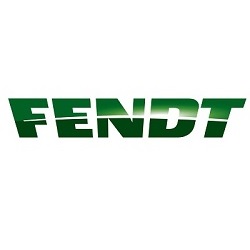 Fendt logo with the brand name 'Fendt' written in bold, capitalized letters, in dark green gradient colour, with a word “Fendt” in the shape of a trapezoid
