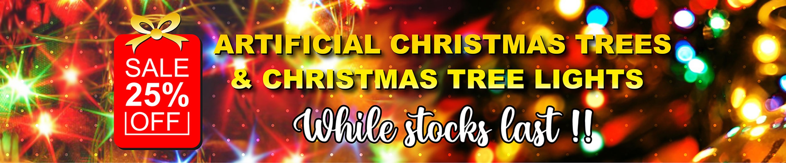 Sale - Christmas Tree Lights & Artificial Trees