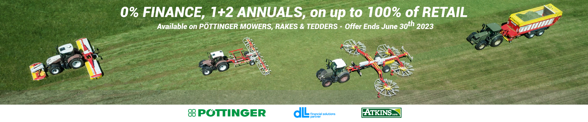 Pottinger Farm Machinery: Mowers, Tedders, Rakes - Finance Deal June 2023