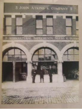 Atkins outlet opened at 5 Patrick's Quay in 1885, historical photo