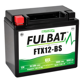 Ftx12-bs Gel Atv & Motorcycle Battery - 12v, 10ah