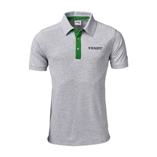 Fendt Men's Polo Shirt Grey-Green
