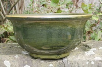 40cm Aegean Glazed Bowl (olive) 
