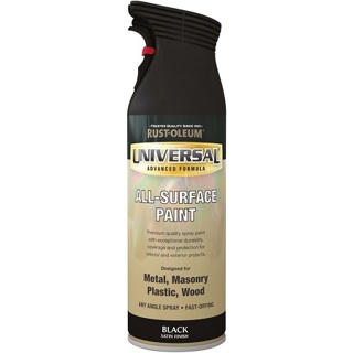 Universal Spray Paint - Satin Black (400ml)