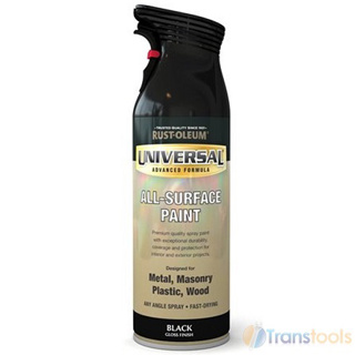 Universal Spray Paint - Gloss Black (400ml)
