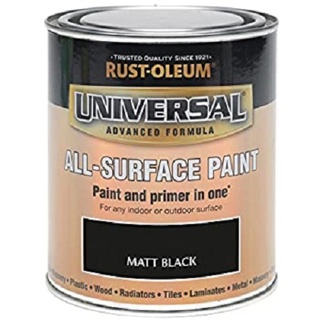 Universal Paint & Primer - Matt Black (250ml)