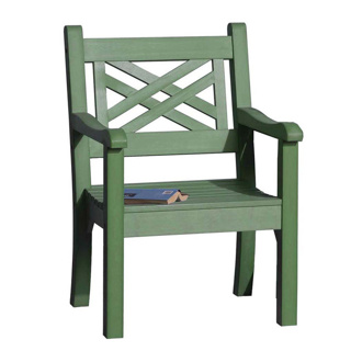 Speyside 'Wood Effect' Armchair (duck green)