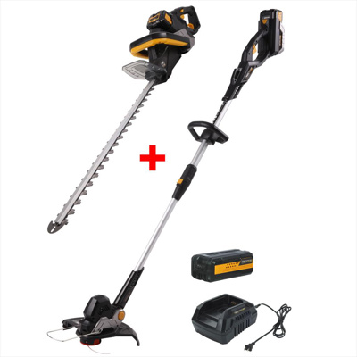 Texas Battery Grass & Hedge Trimmer Twin Pack