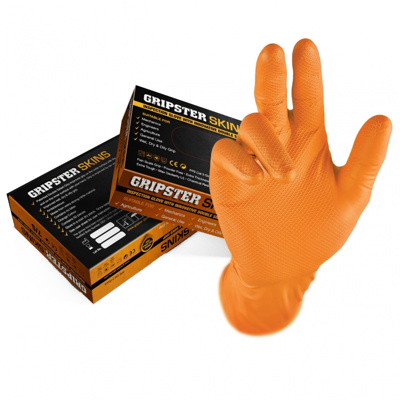 Gripster Skins Gloves, Orange, Various Sizes