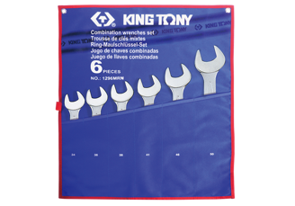 King Tony  6 Pc. Jumbo Comb. Spanner Set