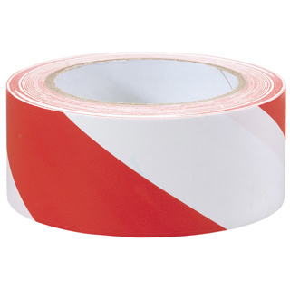 Draper Hazard Tape Red/White 33m x 50mm