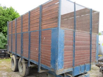 Used 18' x 8' Timber Tandem Axle Silage Trailer