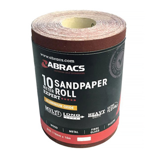 Abracs Sand Paper P120 10m Roll