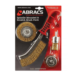 Abracs Spindle Mounted & Scratch Brush Pack 4 pcs.