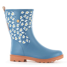 Marjolaine Half-Boots Floral & Blue, Various Sizes