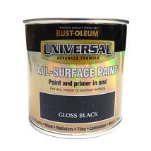 Universal Paint & Primer - Gloss Black (250ml)