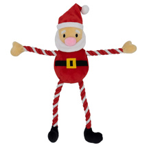Christmas Dog Toy 'Hug-Tug Santa' (40cm)