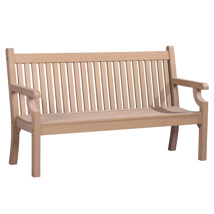 Sandwick 'Wood Effect' 3 Seater Bench (teak)