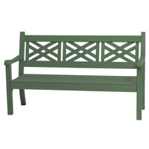 Speyside 'Wood Effect' 3 Seater Bench (duck egg)