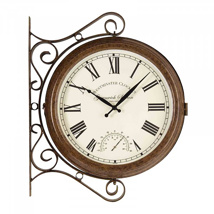 Greenwich Station Wall Clock & Thermometer