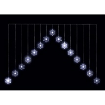 Snowflake 'V' Curtain LED Ice White Light (1.2mtr)