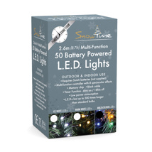 50 Battery Operated LED Multi Coloured Xmas Lights