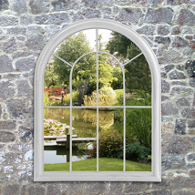 Arch 'Window Style' White Mirror (88cm)