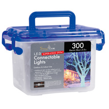 300 LED Connectable Christmas Lights Blue