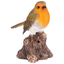 Vivid Arts Singing Robin on Stump Garden Ornament