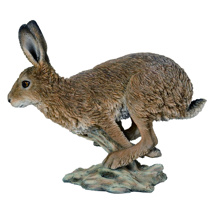Vivid Arts Real Life Running Hare Garden Ornament