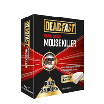 Deadfast Mouse Killer Pre-Baited Stations, 2 Pack