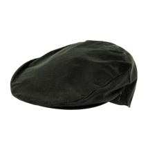 Hoggs Waxed Cotton Cap, Olive, Various Sizes