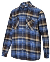 Hoggs Luxury Hunting Shirt - Blue/Brown