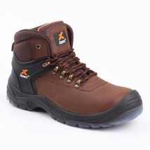 Xpert Warrior SBP Safety Laced Boots, Brown