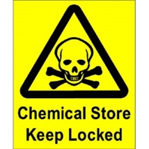 Sign -chemical Store Keep Locked 250x350 **DIEBOND