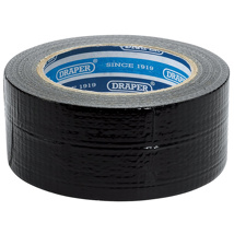 Draper Black Duct Tape Roll, 33m x 50mm