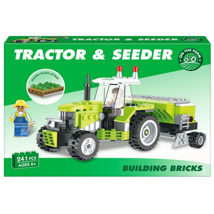 259pc Tractor & Seeder Brick Set